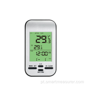 termômetro de piscina inteligente sem fio com alarme temporizador